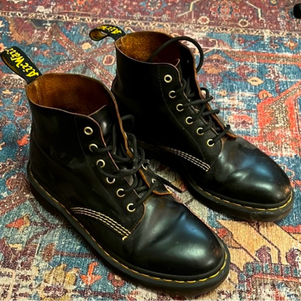 Dr. Martens 6-eye black Boots US-9 skinhead punk